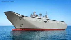 HMAS Canberra L02 Landing Helicopter Dock Naval Ship Rigged 3D model