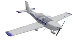 Issoire APM 20 Lionceau Low-poly 3D model