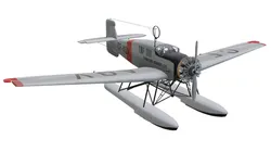 Junkers W 34 Floatplane Low-poly 3D model