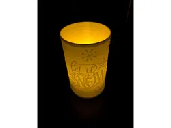 Let It Snow Candle Holder