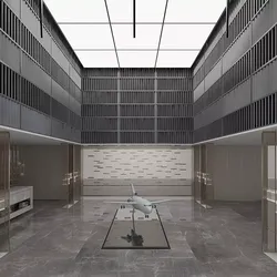 Library Hall of Aerospace Univeristy 3D model