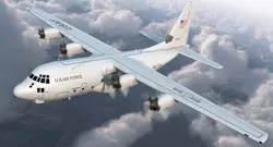 Lockheed C 130 Hercules US Military Transport Plane Rigged 3D model