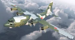 Lockheed C 130H Hercules L 382 Japan Air  Force Rigged 3D model