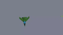 low-polygonal pack of flying objects Low-poly 3D model