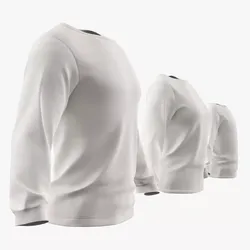 Matching Family Pajama Sweatshirt Set White 3D model