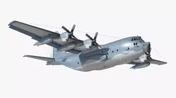 MC 130E Military Cargo Transport Aircraft Rigged for Cinema 4D 3D model