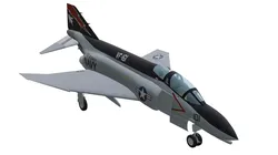 McDonnell Douglas F-4E Phantom II Low-poly 3D model