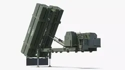 MEADS Surface Air Defense Launcher Vehicle Green 3D model