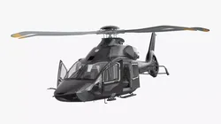 Medium Private Helicopter Rigged for Cinema 4D 3D model