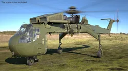 Military Cargo Lift Helicopter Green 3D model