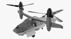 Military Tiltrotor Transport Aircraft 3D model