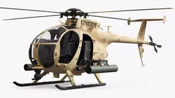 Military Troop Transport Helicopter with Weapon 3D model