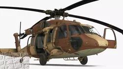 Military Utility Helicopter 3D model