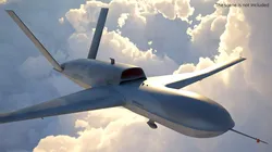 MQ20 Avenger Jet Powered Military Drone Gray Rigged for Maya 3D model
