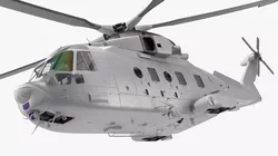 Multipurpose Medium Utility Transport Helicopter Rigged 3D model