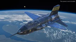 North American X-15 Aircraft Flying Simplified 3D model