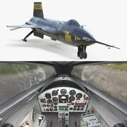 North American X-15 Rocket Aircraft Experimental 3D model