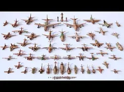 Old Abandoned Junk Rusty Aircraft and Helicopter GameReady Set Low-poly 3D model
