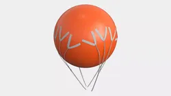 Parachute Balloon System 3D model