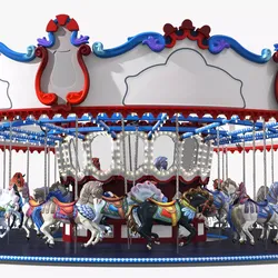 Park Horse Carousel 3D model