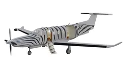 Pilatus PC-12 Low-poly 3D model