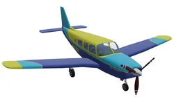 Piper PA-32 Saratoga Low-poly 3D model