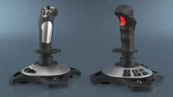 PXN Gaming Flight Stick Device Black Silver 3D model