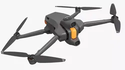 Quadcopter Inspection Drone Black 3D model