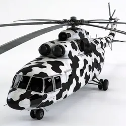 Realistic Tactical Transport Helicopter 3D Model Low-poly 3D model
