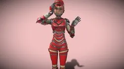 Red - Iron Suit Girl