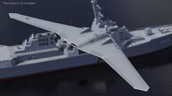 RQ 170 Sentinel Stealth Recon UAV Gray 3D model