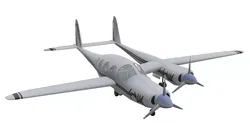 Rutan Boomerang Low-poly 3D model