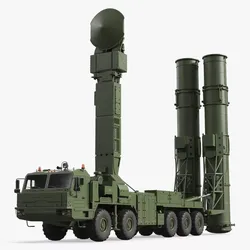 S-500 Prometheus SAM Launcher Deployed 3D model