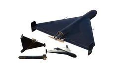 Shahed136 Iranian Loitering Munition Unmanned Aerial  Black worn 3D model
