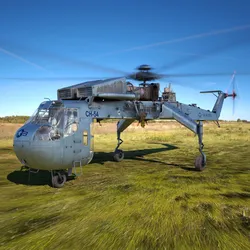 Sikorsky CH-54 Tarhe Helicopter 3D model