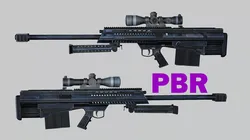 Sniper Denel 12NTW-20 Low-Poly 3D Model Low-poly 3D model
