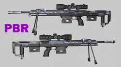Sniper Denel 3NTW-20 Low-Poly 3D Model Low-poly 3D model