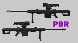Sniper Denel 6NTW-20 Low-Poly 3D Model Low-poly 3D model
