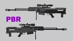 Sniper Denel NTW-20 Low-Poly 3D Model Low-poly 3D model