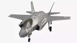 Stealth Multirole Fighter F 35 Lightning II Pilot OK Pose 3D model