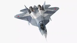 Stealth Multirole Fighter Su57 3D model