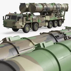 Strategic Long Range Air Defense Transporter 3D model