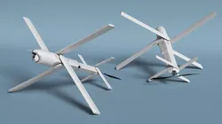 Strike Loitering Munition UAV White Rigged for Maya 3D model
