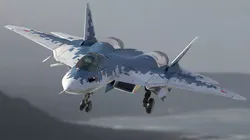 SU 57 Stealth Fighter Pixel Camo 3D model