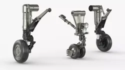 Su57 Fighter Jet Landing Gear Unit 3D model
