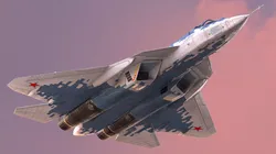 Sukhoi SU 57 Camouflage Flight 3D model