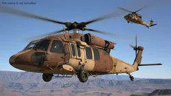 Twin Turbine Military Helicopter Rigged for Cinema 4D 3D model