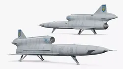 Ukrainian Tupolev Tu-141 Strizh UAV 3D model