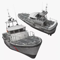 US Guard Motor Lifeboat 47-foot Simplified 3D model