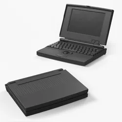 Vintage Portable Laptop Computer 3D model